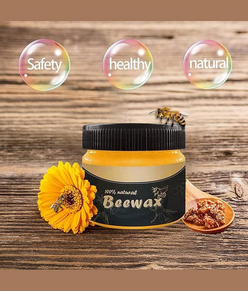 KRAMOX Beewax with Sponge Natural Wood Polish Cream NO 80 g view 8