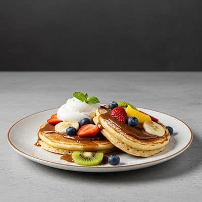 Anupams Nutella & Fresh Fruit Pancakes