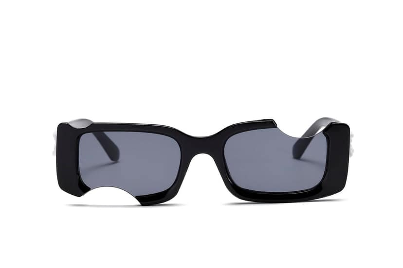 Eyenaks Funky Street Wear Rectangular Sunglasses For Men And Women With UV400 Protection In Black Color Pack Of 1 view 5