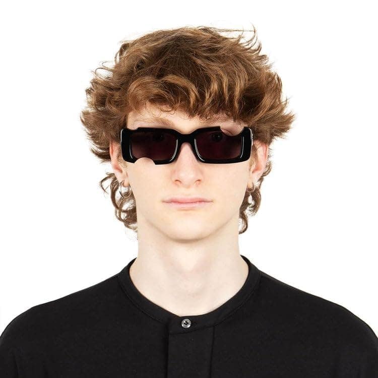 Eyenaks Funky Street Wear Rectangular Sunglasses For Men And Women With UV400 Protection In Black Color Pack Of 1 view 7