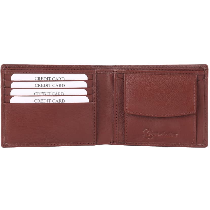 SKYN Genuine Leather Wallet for Men – Slim Minimalist Bifold RFID Blocking Wallet with Multiple Card Slots, Cash Compartment & Gift Box view 2