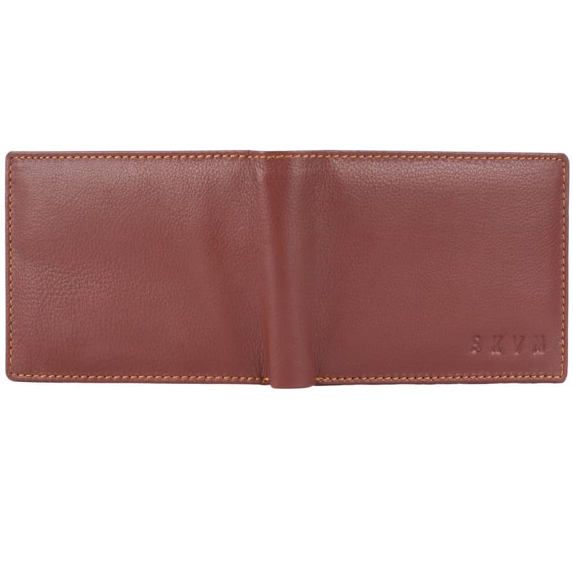 SKYN Genuine Leather Wallet for Men – Slim Minimalist Bifold RFID Blocking Wallet with Multiple Card Slots, Cash Compartment & Gift Box view 3