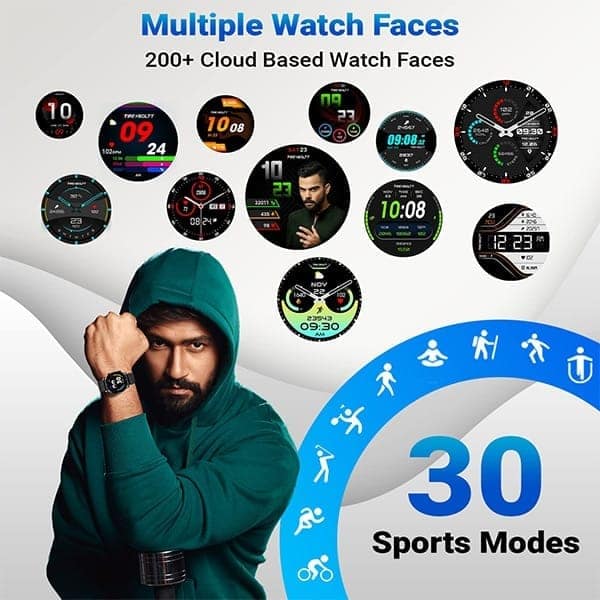 Fire-Boltt Thunder Bluetooth Calling 1.32 Inch Smartwatch with SpO2 view 5