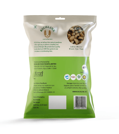Richline Lobia White (Black Eye Peas), 1 Kg view 2