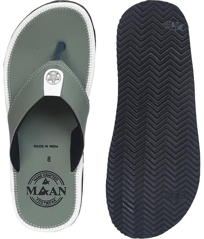 MAAN Green Men's Thong Flip Flop view 2