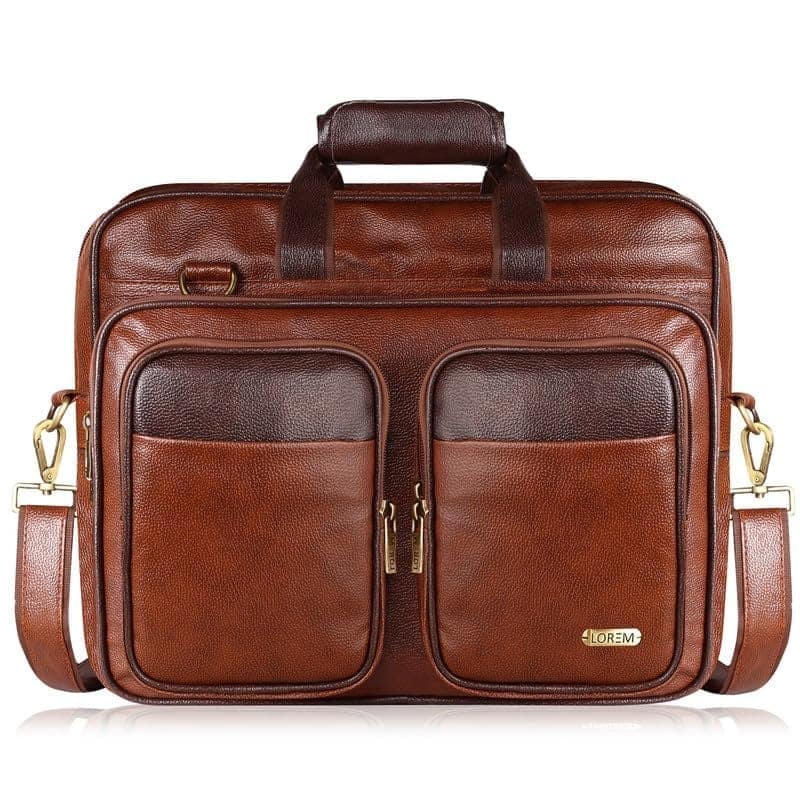 LOREM 28L Messenger Bag For Men - Faux Leather