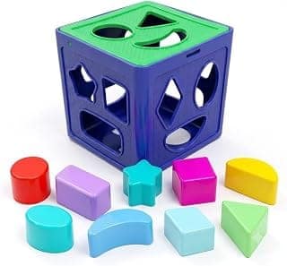 Shape Sorter & Matching Educational Toy for Kids, Multicolor
