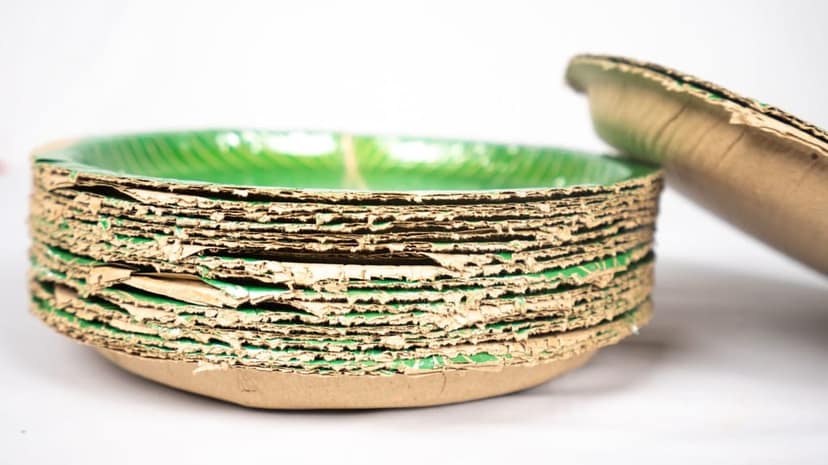 100% Natural Areca Leaf Plates | Disposable and Biodegradable | Pack of 40 (P) view 2