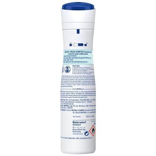 Nivea Deodorant, Fresh Comfort, Women, 150 ml view 2