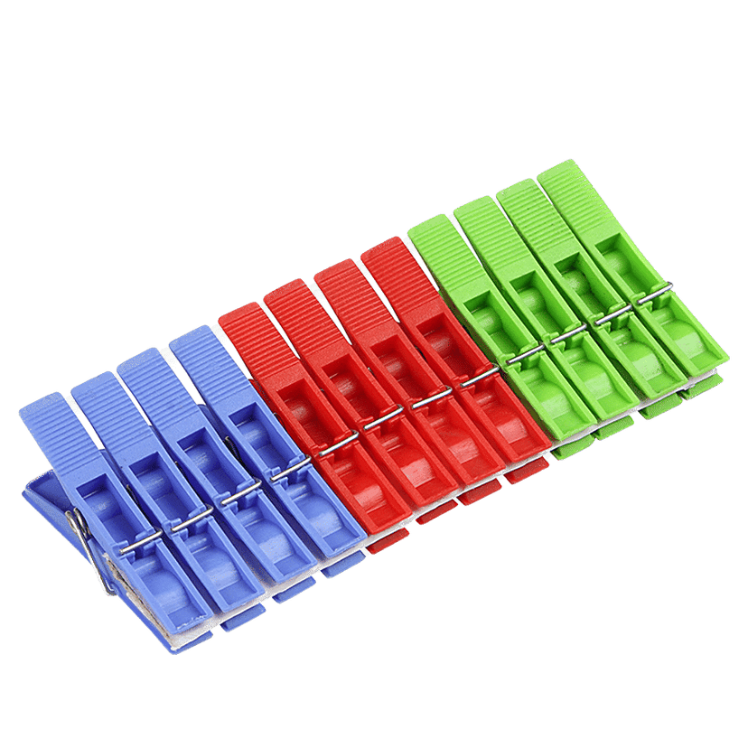 Mr. Boss Power Plastic Clip / Cloth Clip, 12 pcs