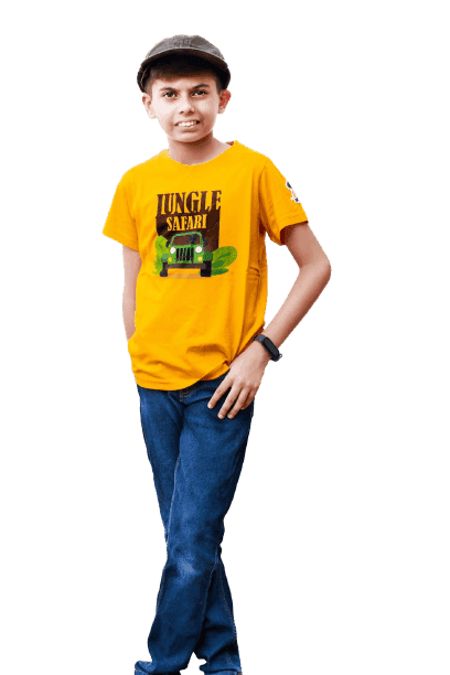 KUCHU Unisex Tshirt | Made of Super Combed Cotton-Modal Natural Fiber Better Than 100% Cotton| Soft & Breathable Fabric| Unique Digitally Printed Design |Vibrant Colour | Jungle Safari view 2