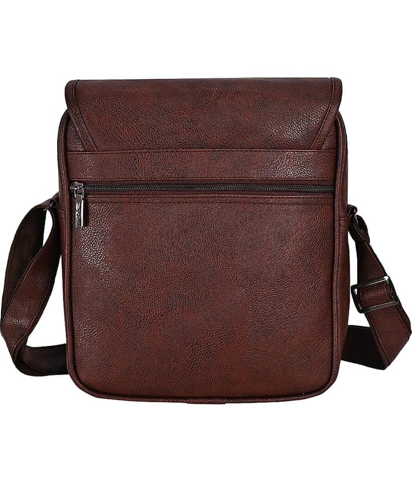 ZAIKO BAGS Tan Solid Messenger Bag view 2