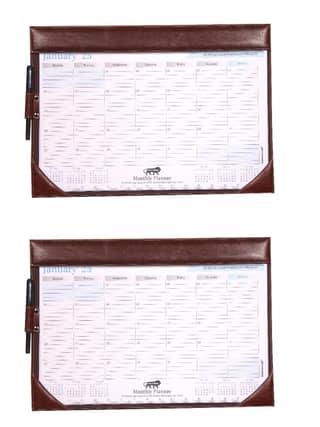 Sukeshcraft At-A-Glance Monthly Desk Pad Calendar 2025 (19x13-inch,Combo)