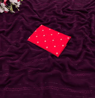 Georgette Saree With Blouse Piece
