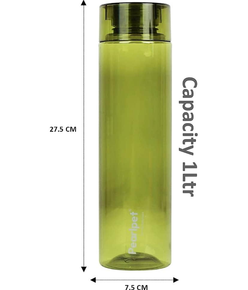 PearlPet Fridge water bottle Green PET Water Bottle 1000 mL ( Set of 1 ) view 2