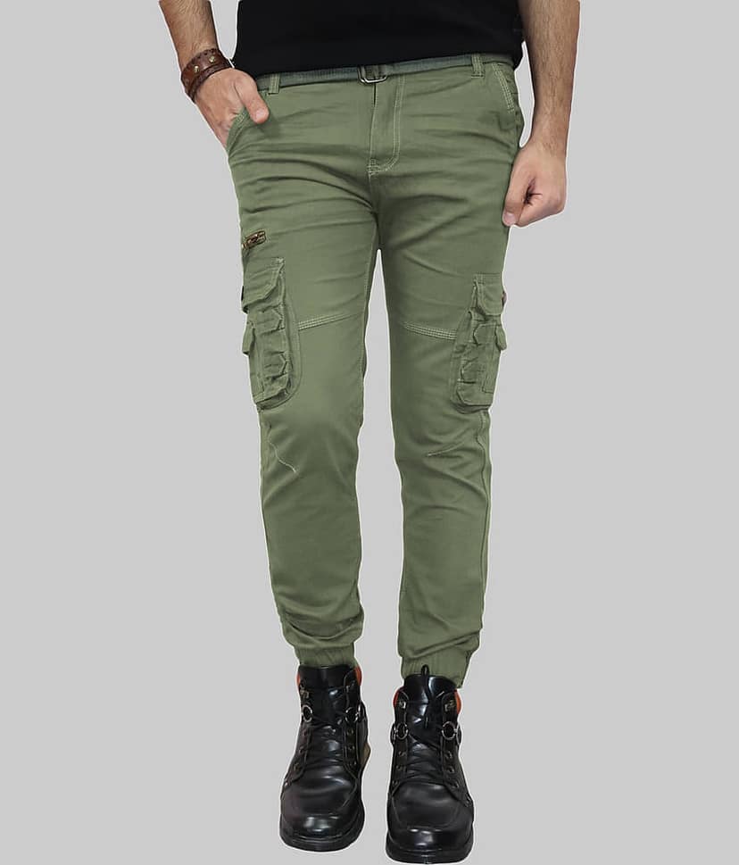 WARBURG Regular Flat Men's Joggers - Dark Green ( Pack of 1 )