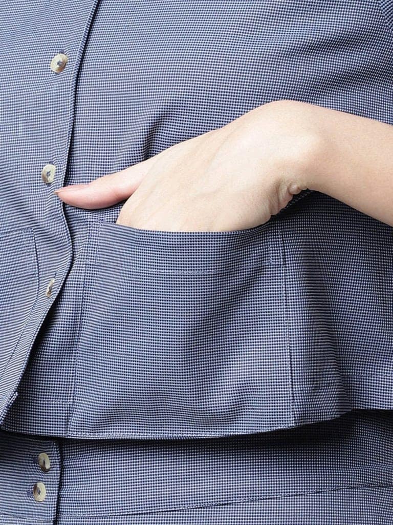 Blue Textured Co-ord Set view 6