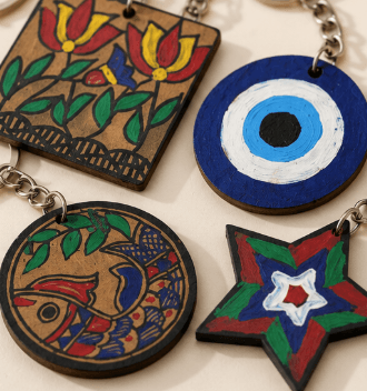 Assorted Handmade Key Chains for Bags, Keys and Gifting view 2