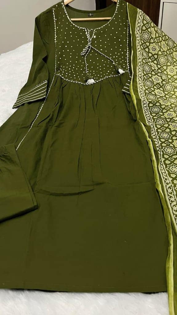 Maroon Rayon Sequin Work Kurta with Printed Dupatta & Solid Pants Set
