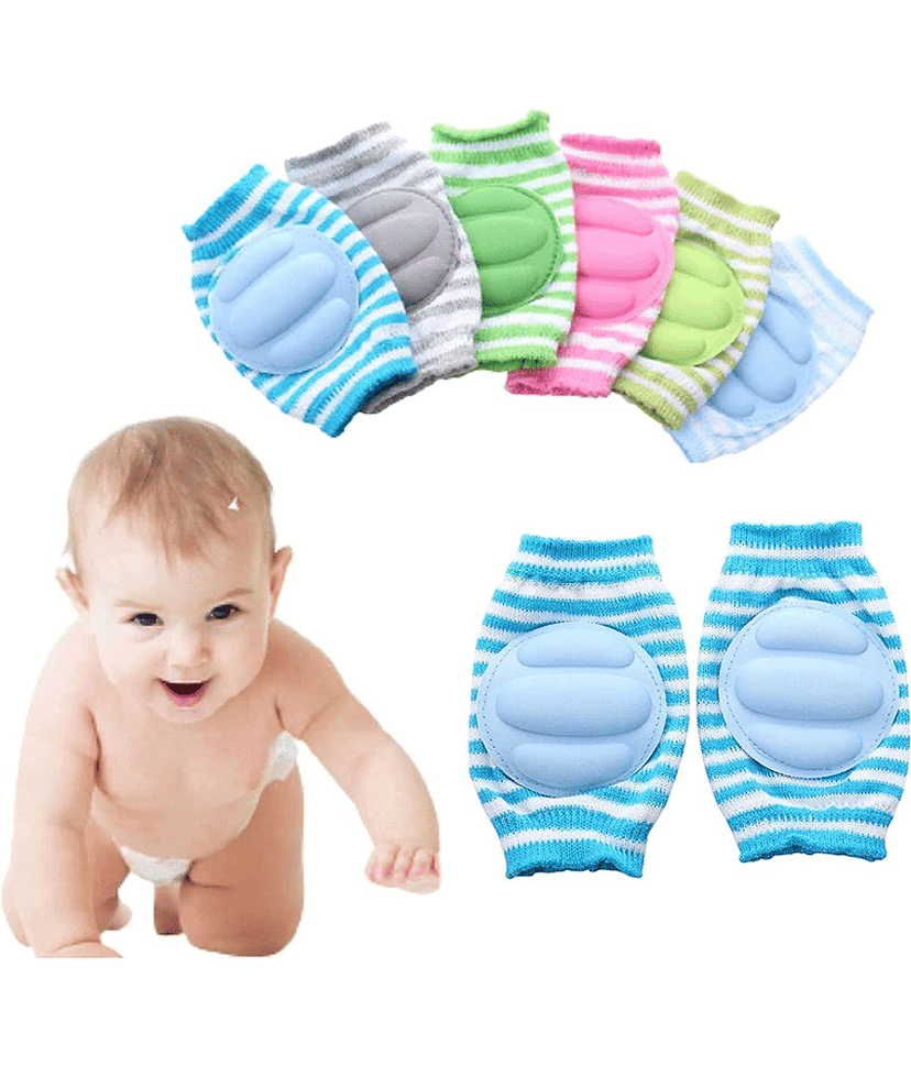 BBYARAJ Multicolor Cotton Baby Knee Pad ( Pair of 1 ) view 2