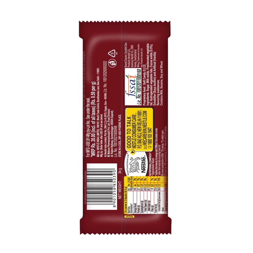 Nestle Classic Chocolate, 34G view 2