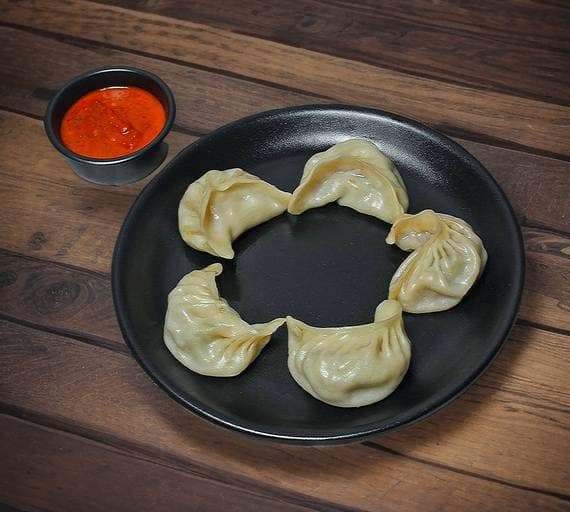 Chicken Cheese Momos (5Pcs)