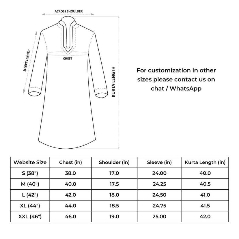 Cotton Designer Men'S Kurta Bagru Printed Hand Printed Blue Color (Size: 38-44)-3491 view 3