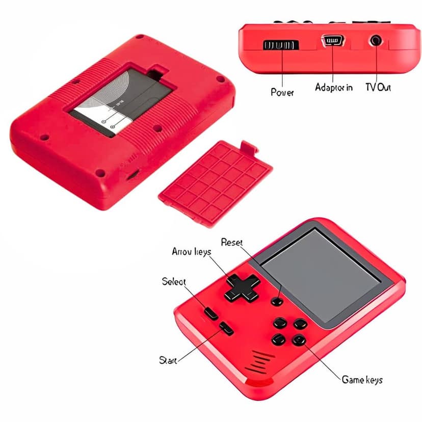 Rechargeable Pocket Video Game for Kids SUP 400 in 1 Retro Game Box Console Handheld Game Box with TV Output view 2