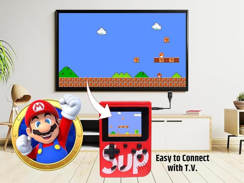 Rechargeable Pocket Video Game for Kids SUP 400 in 1 Retro Game Box Console Handheld Game Box with TV Output view 4