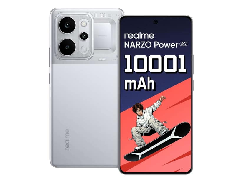 Realme Narzo Power 5G Smartphone, 8GB RAM, 256GB Storage - Trans Silver