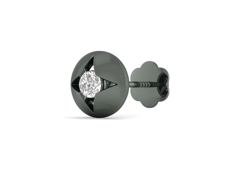 Radiant Starburst Ear Stud For Him (1 Pc Only)