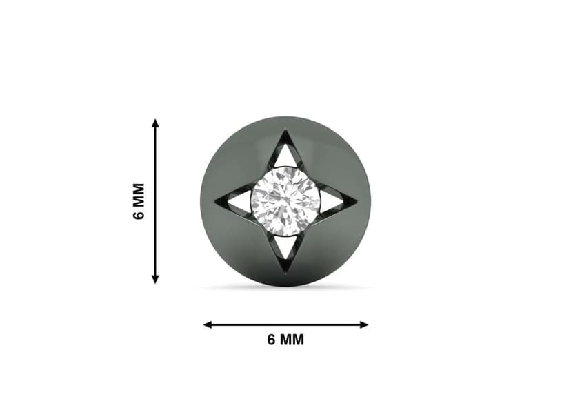 Radiant Starburst Ear Stud For Him (1 Pc Only) view 10