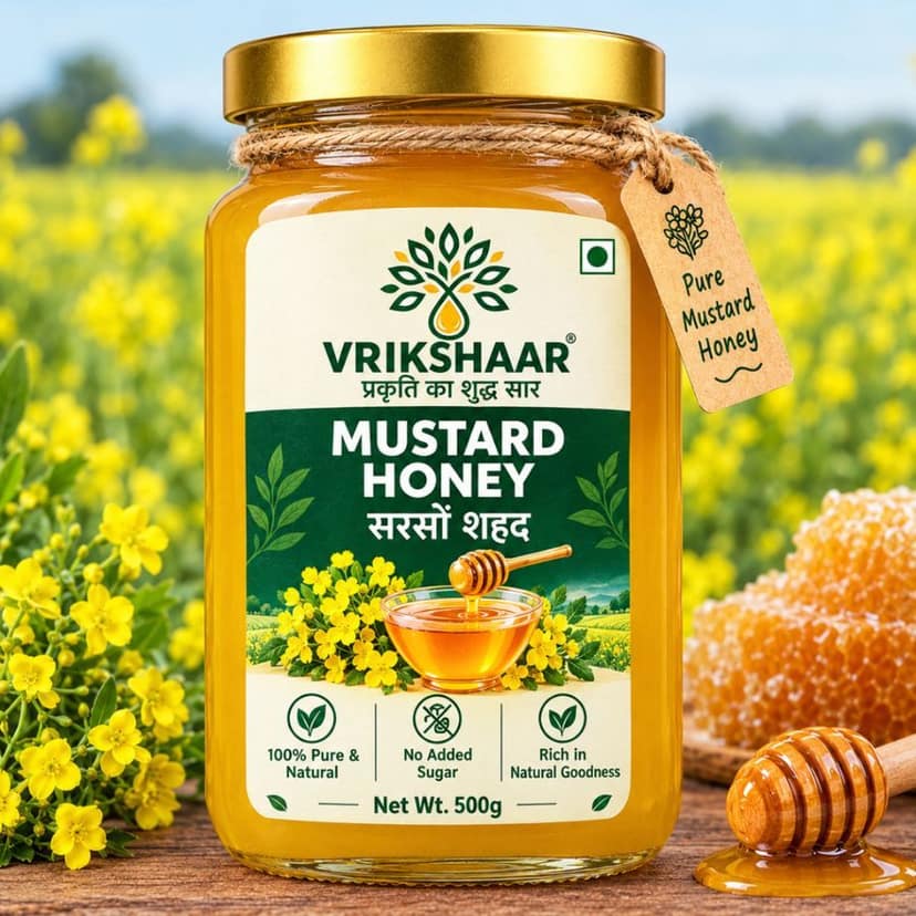 Mustard Honey - 500 gm - One glass jar