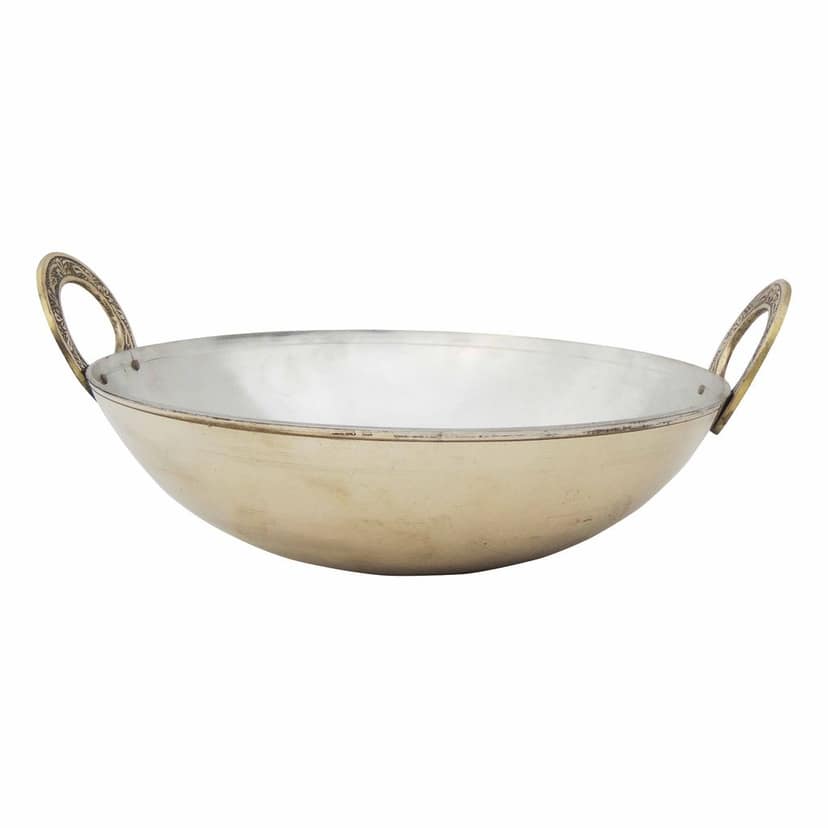 Brass Kadai With Kalai Work, 3 Liter (ZMAS173 E) view 2