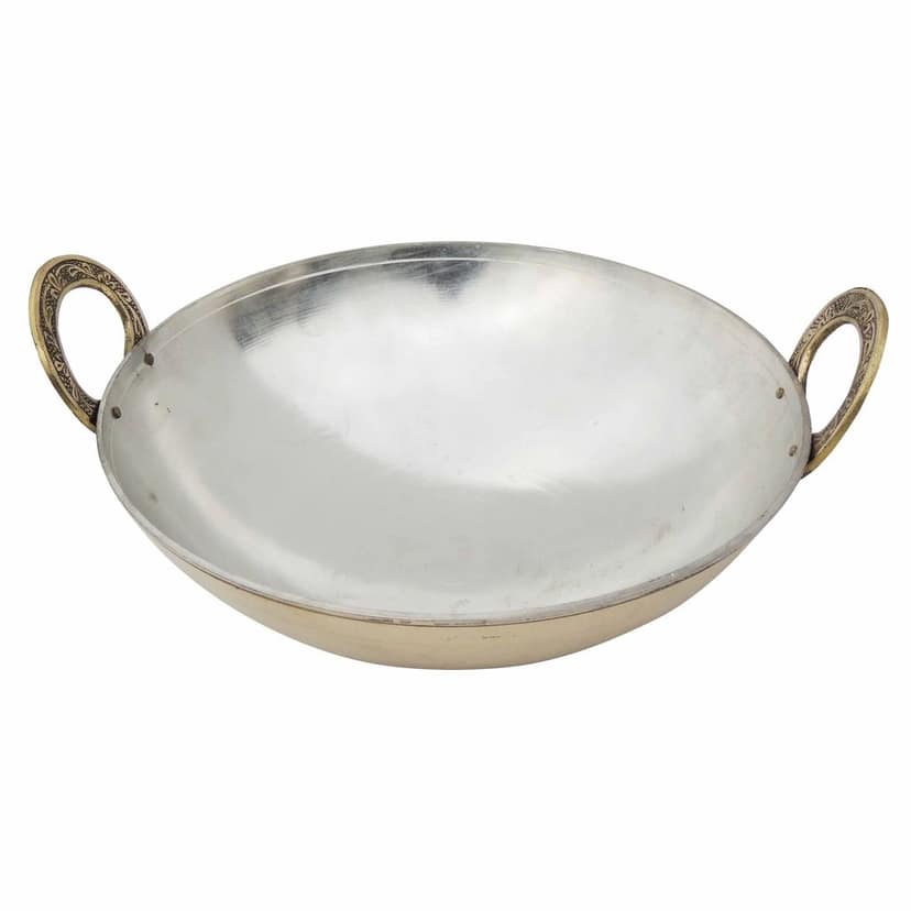 Brass Kadai With Kalai Work, 3 Liter (ZMAS173 E) view 3
