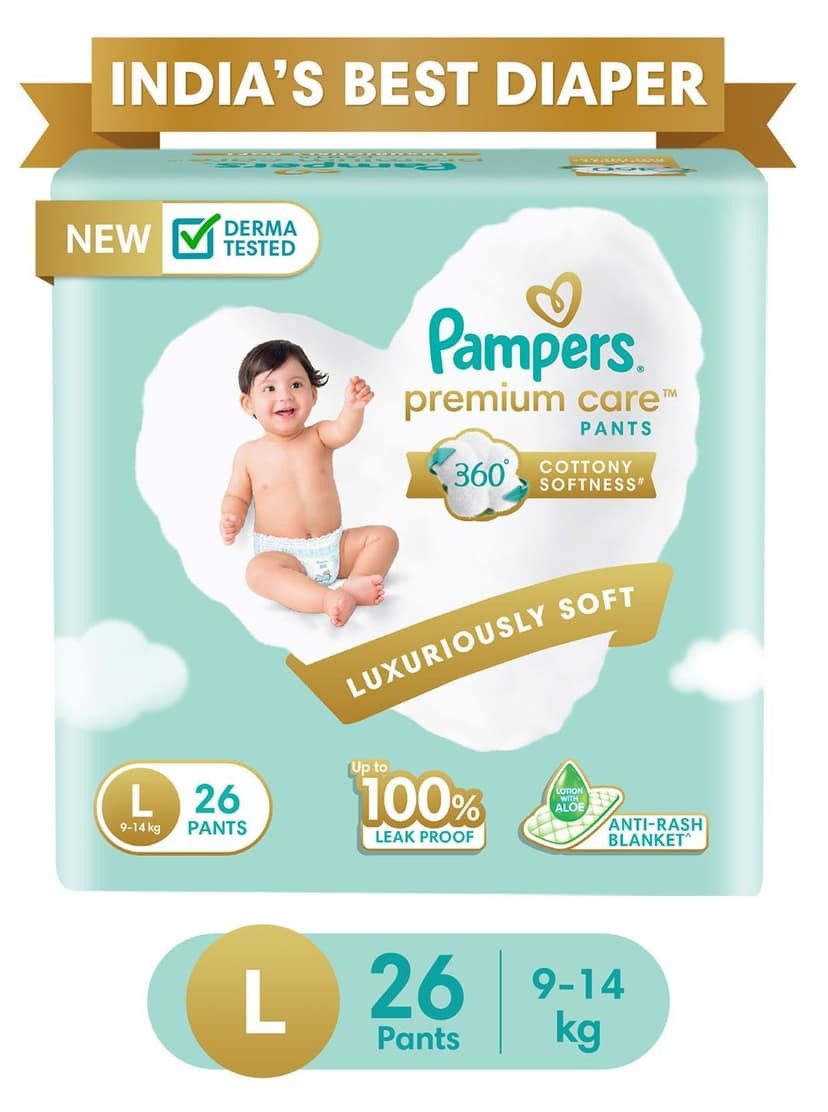 Pampers Premium Care Diaper (Pants, L, 9-14 kg)