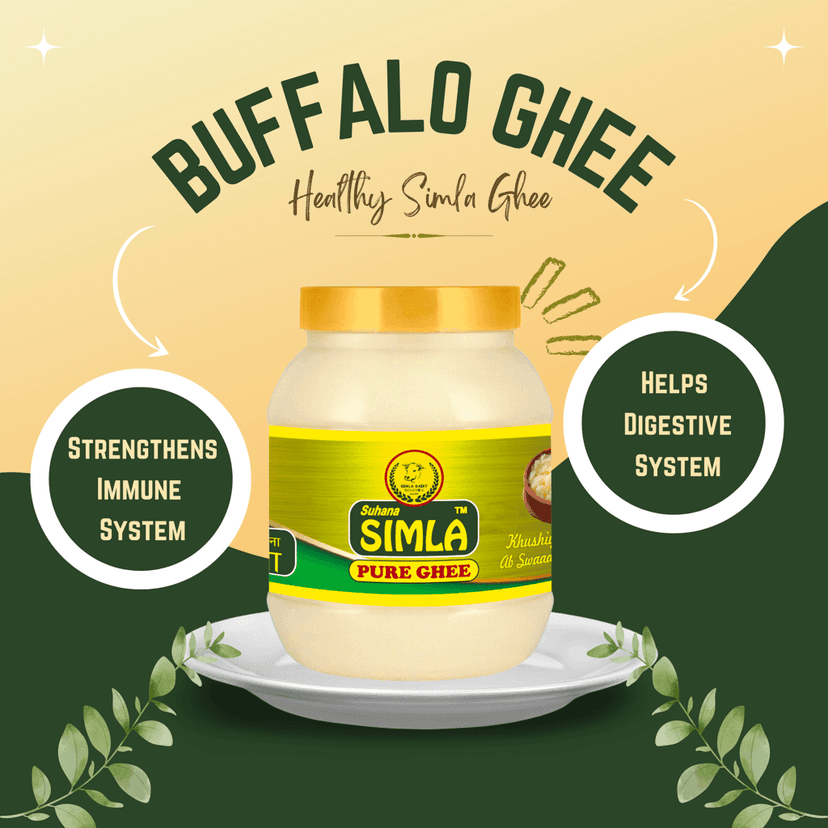 Suhana Simla Pure Buffalo Ghee 1L Jar (Pack of 4) view 3
