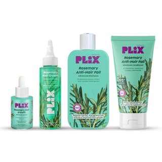 PLIX - THE PLANT FIX Rosemary Anti Hairfall Kit - Serum (30ml), Shampoo (200ml), Conditioner (175ml) & Oil (100ml) | For Hair Thinning, New Hair Growth & More Volume PLIX - THE PLANT FIX Rosemary Anti Hairfall Kit - Serum (30ml), Shampoo (200ml), Conditi