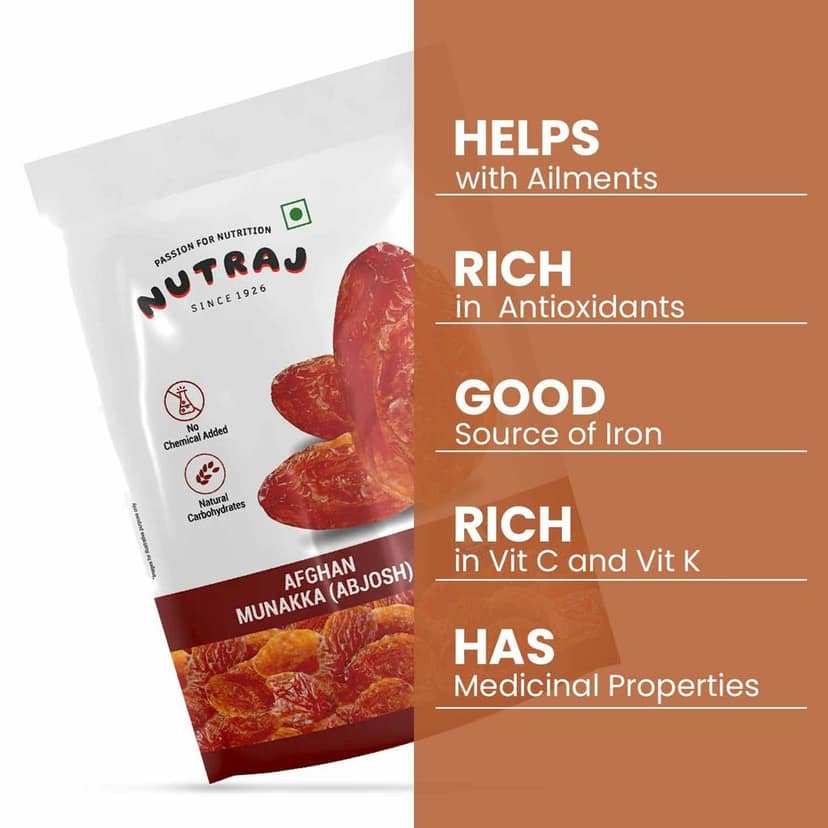 Nutraj Munakka Raisins (Abjosh) 200g view 4