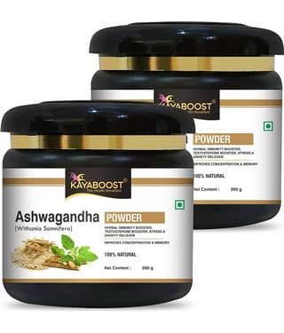 KAYABOOST Organic Ashwagandha Powder - 200 g, Pack of 2 (400 g)