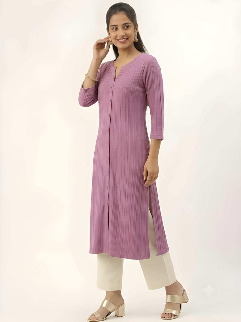 Stylish Kurti for Women, Elegant Traditional Ethnic Wear, Trendy Casual Daily Wear and Office Wear Long Kurta view 3