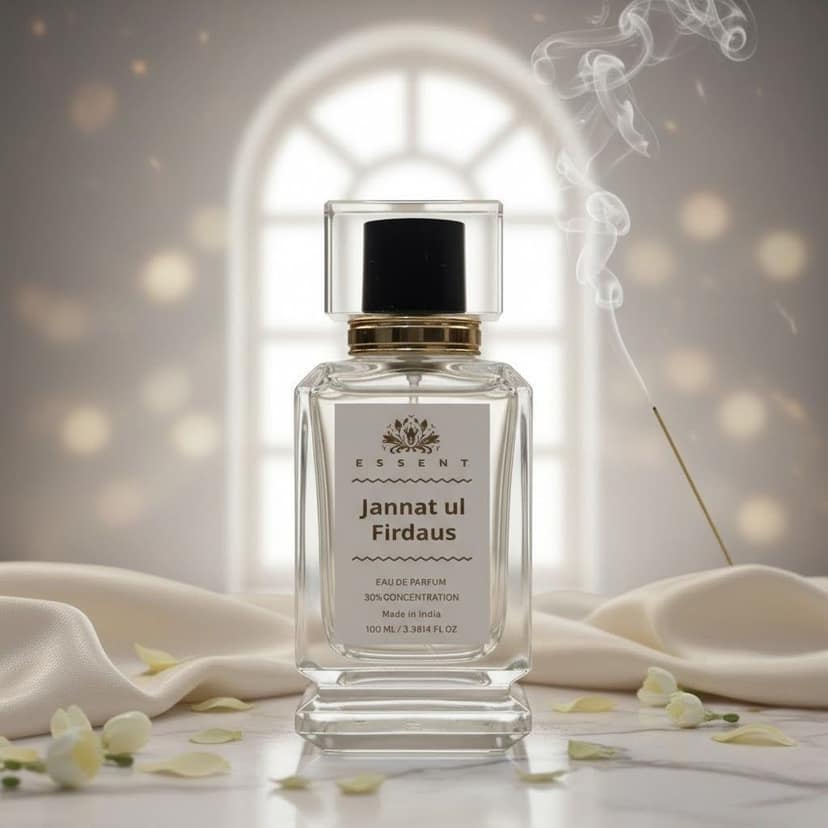 Essent Perfumes Jannat-ul-Firdaus Eau de Parfum (EDP) – Fresh Green Floral Long Lasting Perfume – Unisex Fragrance