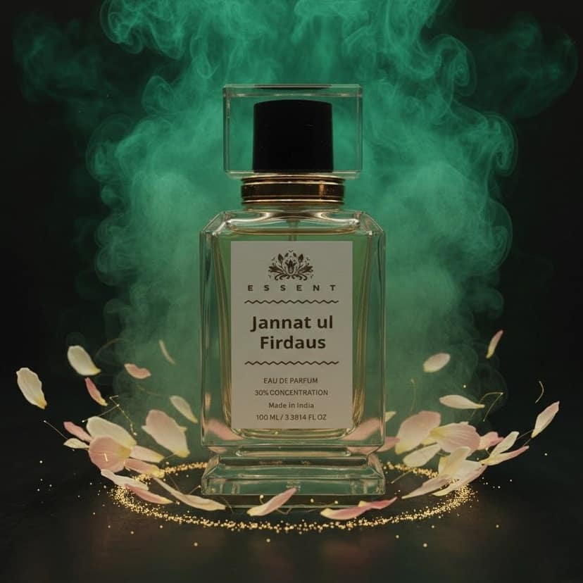 Essent Perfumes Jannat-ul-Firdaus Eau de Parfum (EDP) – Fresh Green Floral Long Lasting Perfume – Unisex Fragrance view 3