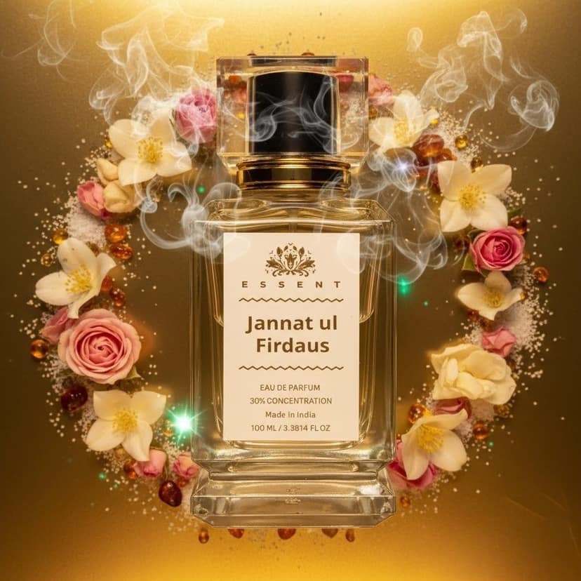 Essent Perfumes Jannat-ul-Firdaus Eau de Parfum (EDP) – Fresh Green Floral Long Lasting Perfume – Unisex Fragrance view 4