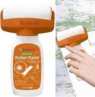 Rushwak Wall Repair Roller Paint Household Supply Cleaning Tool Water Based Latex DIY Renovation with Roller Multifunctional Paint Roller for Cracks, Wall Repair Solution Paint Roller(500g)