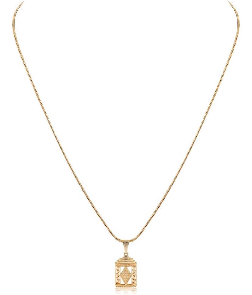 Gilher Gold Plated Daily Wear Pendent Chain For Women And Girls