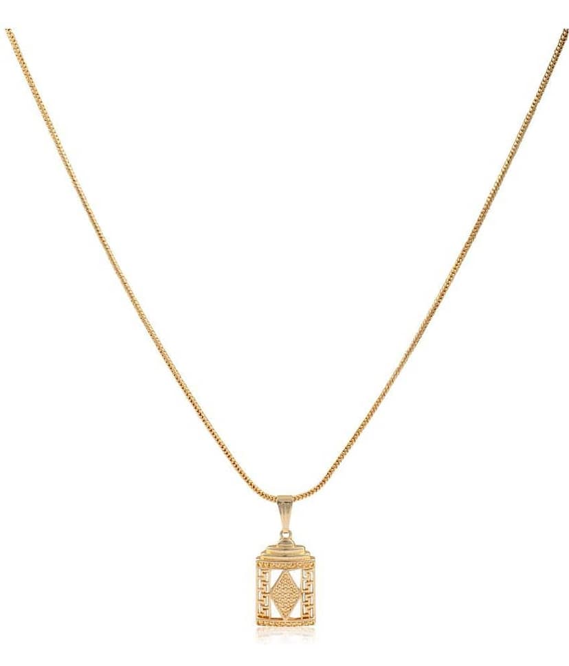 Gilher Gold Plated Daily Wear Pendent Chain For Women And Girls view 2