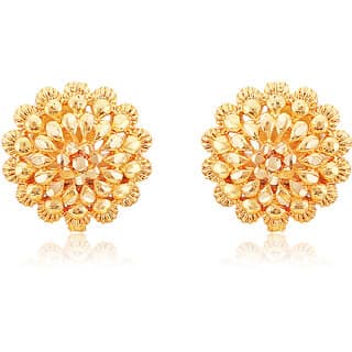 Vivastri Premium Gold Plated Alloy Stud Earrings Combo for Women & Girls Pack of 2 view 2
