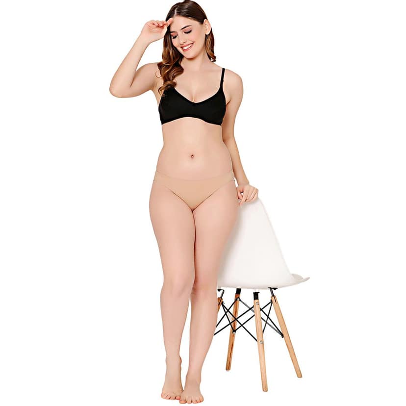 Bodycare polycotton wirefree adjustable straps moulded cup non padded bra-6576B view 3