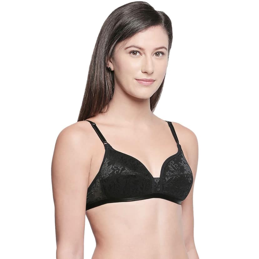 Bodycare Cotton Lightly Padded Non wired Tshirt Bra-Pack of 3 view 3